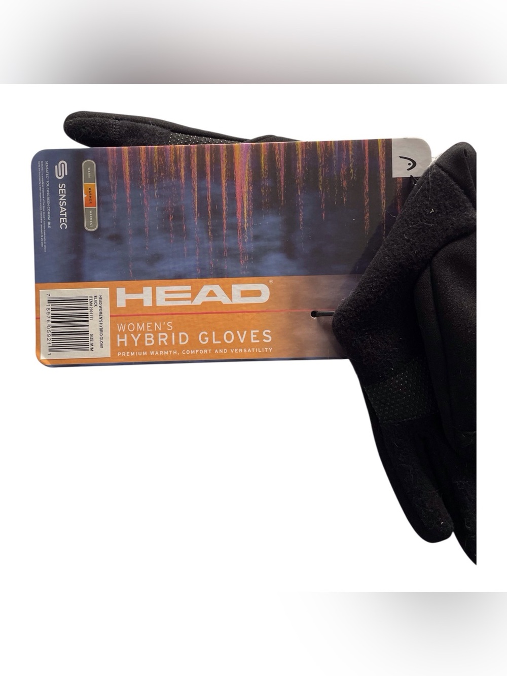 Brand new Head Women's Black Hybrid Gloves,M - Picture 3 of 6